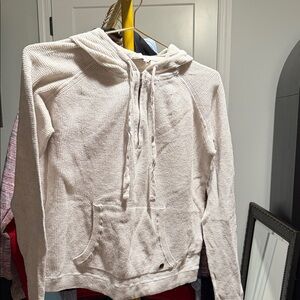 Prana Cream Textured Hoodie